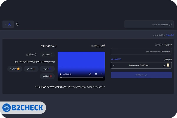 برداشت تومانی ابان تتر