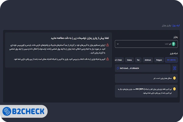 واریز و برداشت رمز ارز در صرافی آبان تتر
