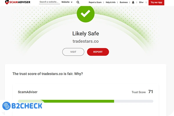 امتیاز سایت ستارگان ترید