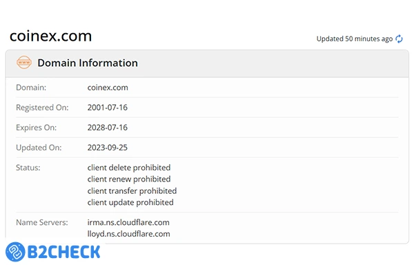 استعلام دامنه صرافی کوینکس
