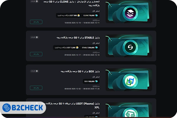 پاداش واریزی کوینکس