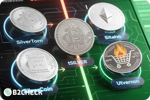 جدول مقایسه‌ای استیبل کوین نقره 