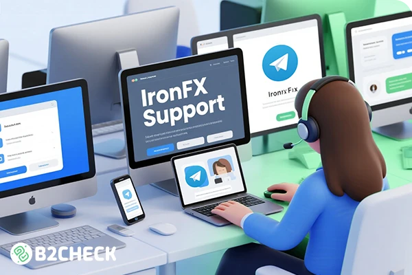 پشتیبانی بروکر آیرون اف ایکس