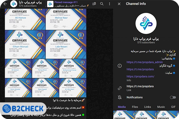 سابقه پرداخت سود در پراپ دارا